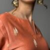 Pastel Coral Mul Chanderi set