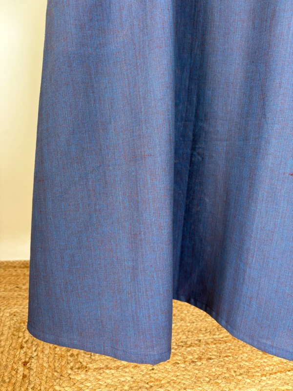 Midnight Blue Madras Checks Kurta Set