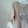 Tan Beige Embroidered Co-ord Set