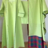 Pista Green Madras Checks Set
