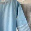 Powder Blue Chanderi Kurta Set