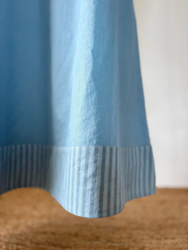 Powder Blue Chanderi Kurta Set