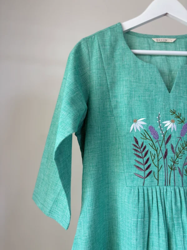 Sea Foam Green Embroidered Set