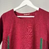 Maroon Mangalagiri Cotton with Madras Stripes
