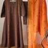 Double shade Deep Brown-Orange Set