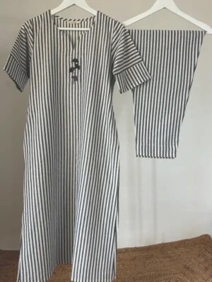 IMG_8778 Grey Striped Co-ord Set