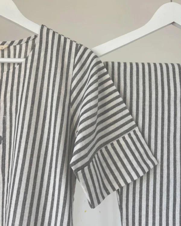 Grey Striped Co-ord Set