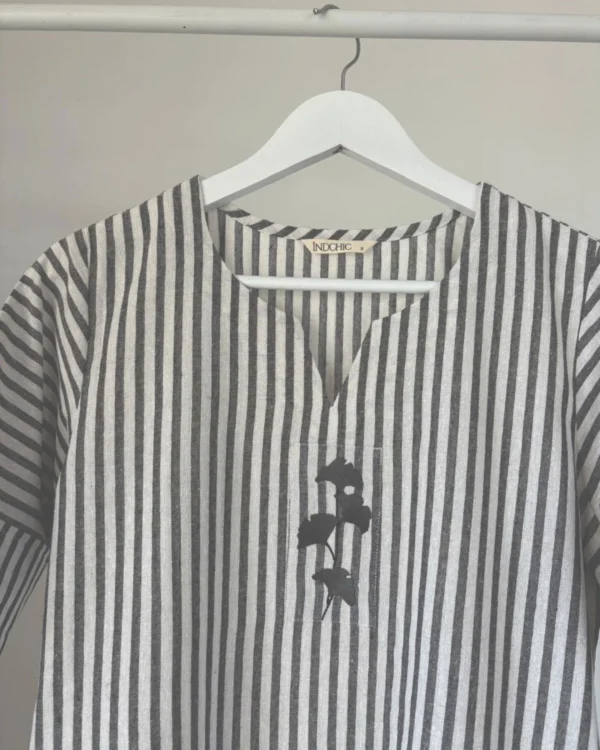 Grey Striped Co-ord Set