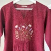 Deep Maroon Embroidered Set
