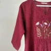 Deep Maroon Embroidered Set