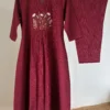 Deep Maroon Embroidered Set