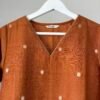 Burnt Orange Mul Chanderi Set