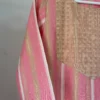 Pink-Beige Striped Kurta Set