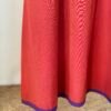 Terracotta Orange Ikkat patch Kurta Set