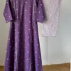 Violet heart woven Kurta Set