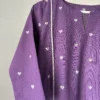 Violet heart woven Kurta Set