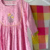 Pastel pink checked kurta set