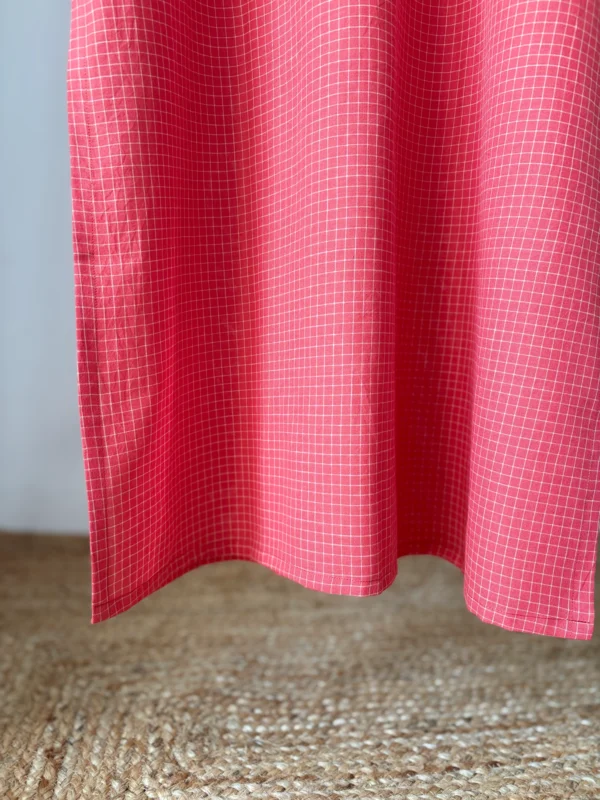 Peach-Red Kurta Set