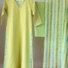 Pastel Yellow Chanderi Cotton Set