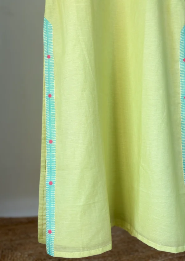 Pastel Yellow Chanderi Cotton Set