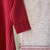 Red woven Kurta Set