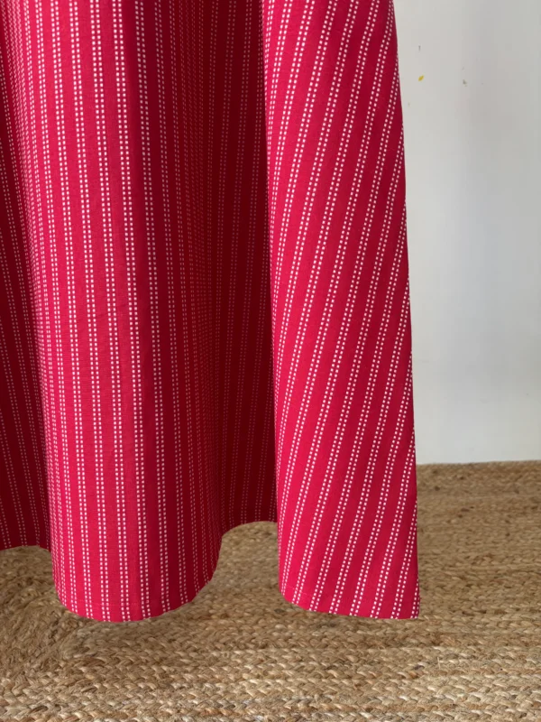 Red woven Kurta Set