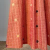 Honey-Orange with Deep Green Jamdani inspired woven Kurta Set