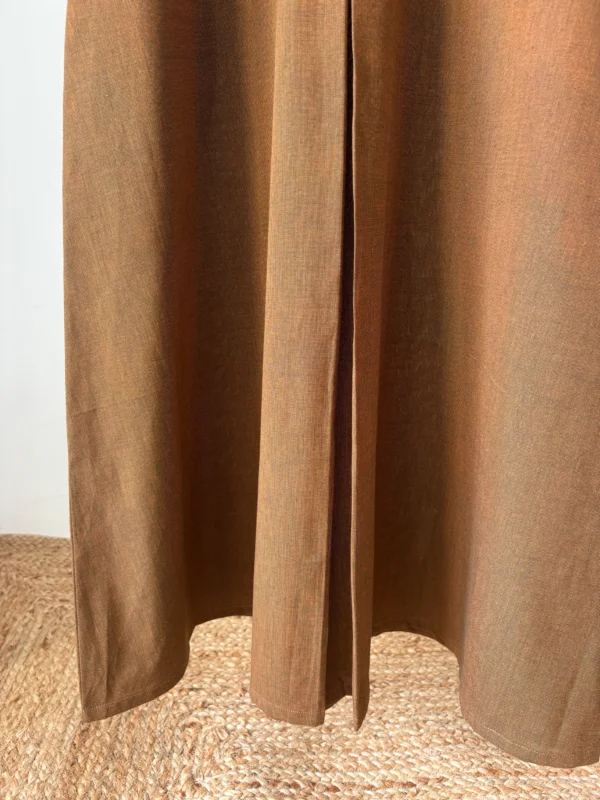 Umber Brown Kurta Set with Kota Dupatta