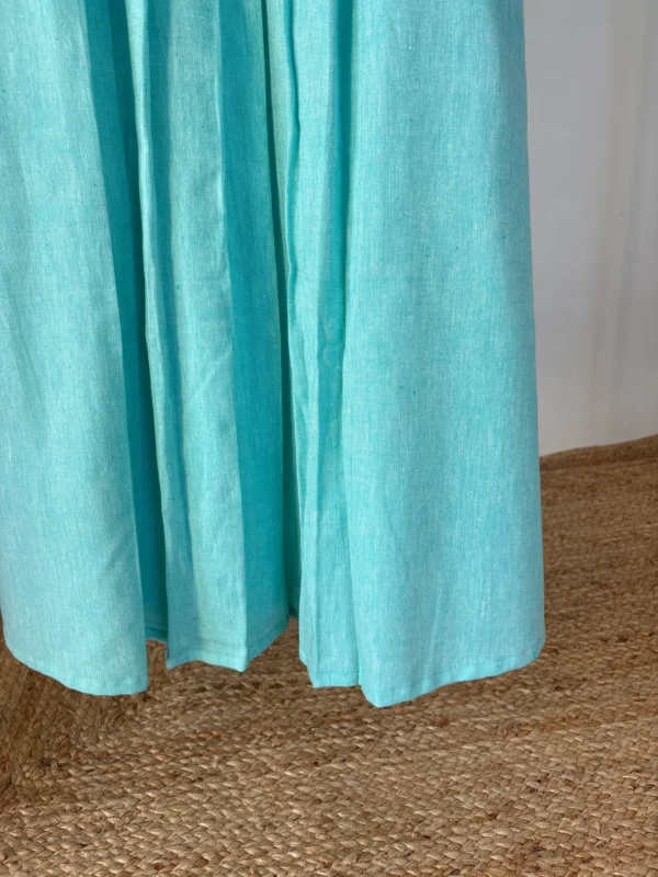 Pastel blue checked kurta set